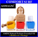 3 Bottles AHMAGNI Amini Natural Perfume Botanical Aromatherapy Essential Oil